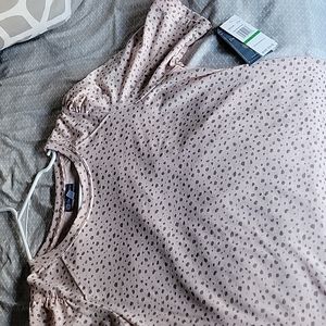 Knit Top with Puff Detail Shoulders